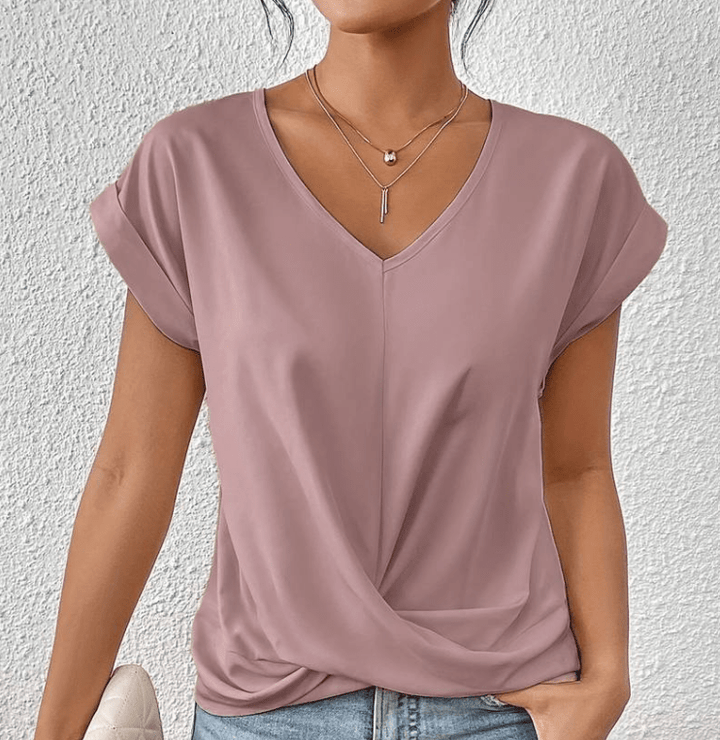 Carolyn | Flattering V-Neck Top